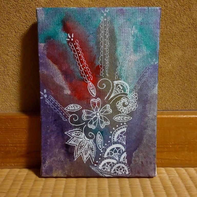 HANDS　作：美彩都　Acrylic Painting Art campus