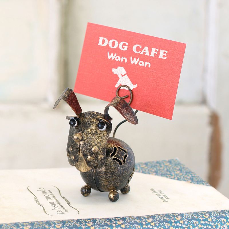 Droopy Ears Dog Card Stand