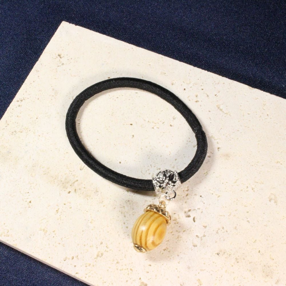 Wooden Acorn Hair Ties