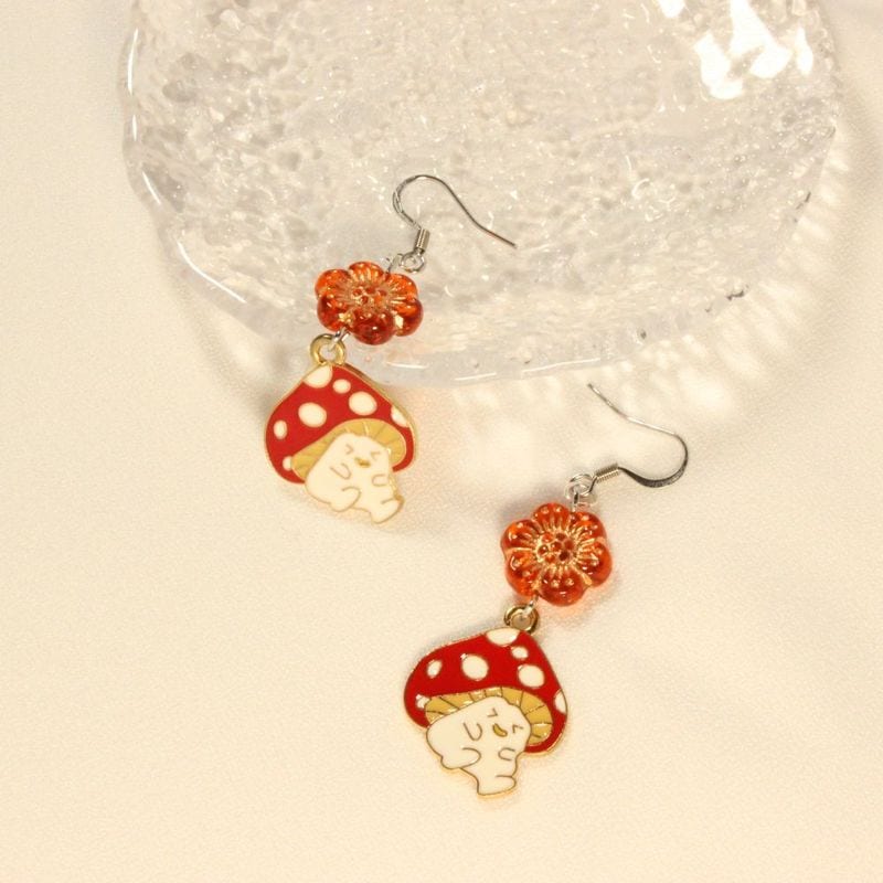 Monster Mushroom Earrings