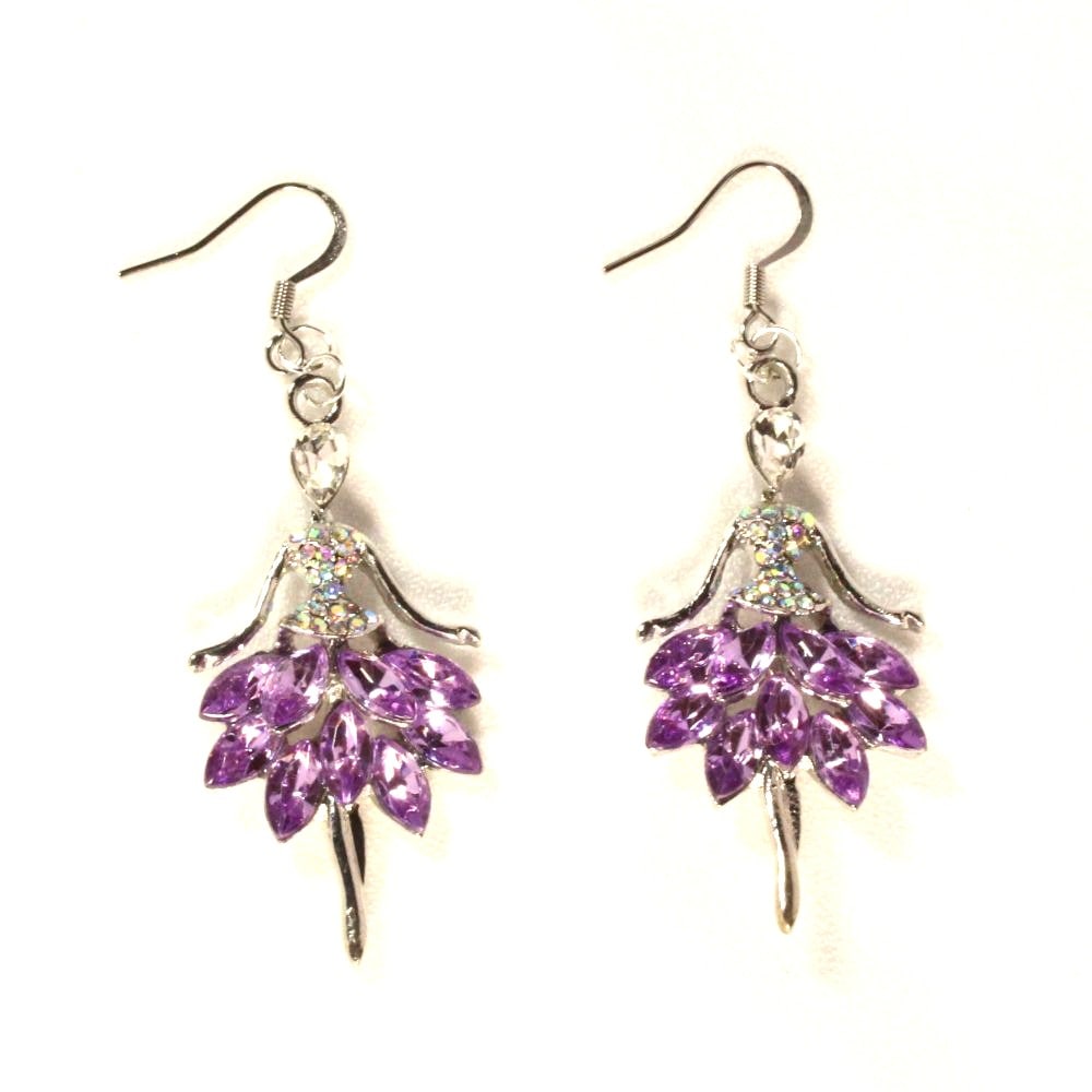 Ballerina Earrings for pierced ears