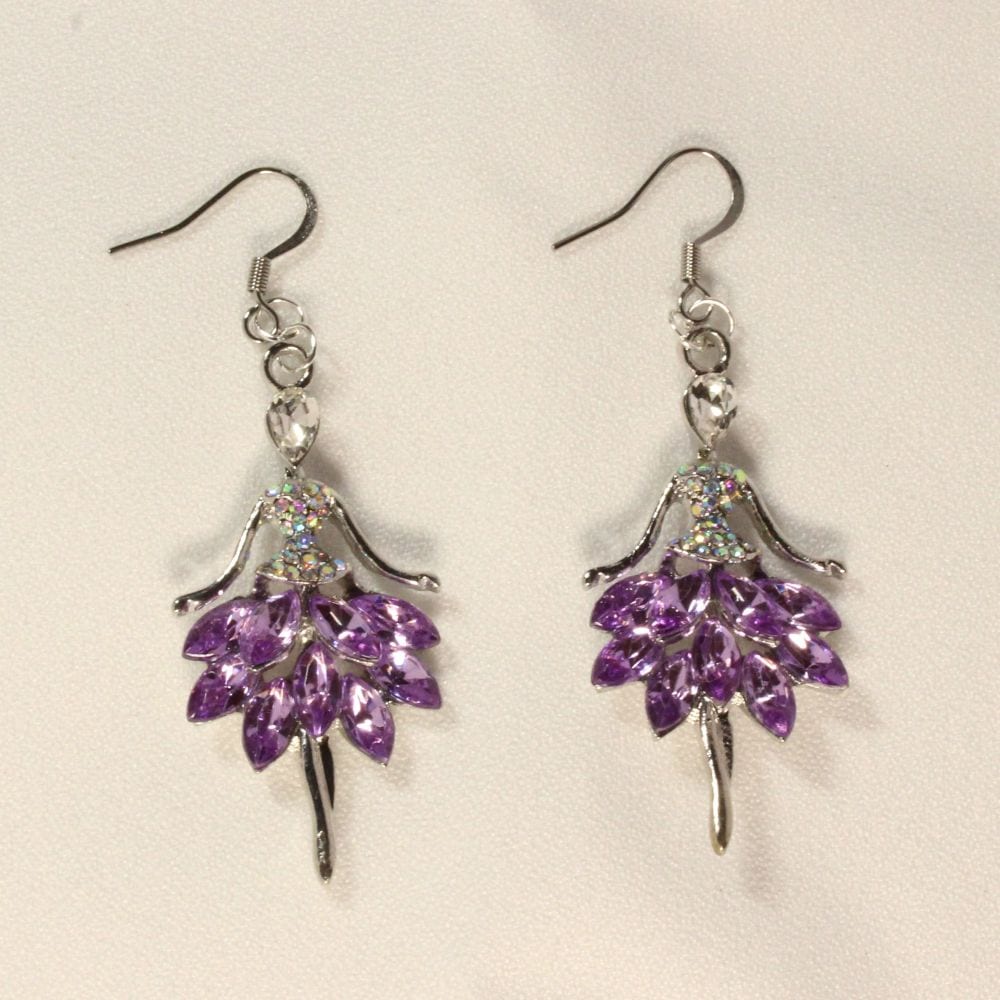 Ballerina Earrings for pierced ears