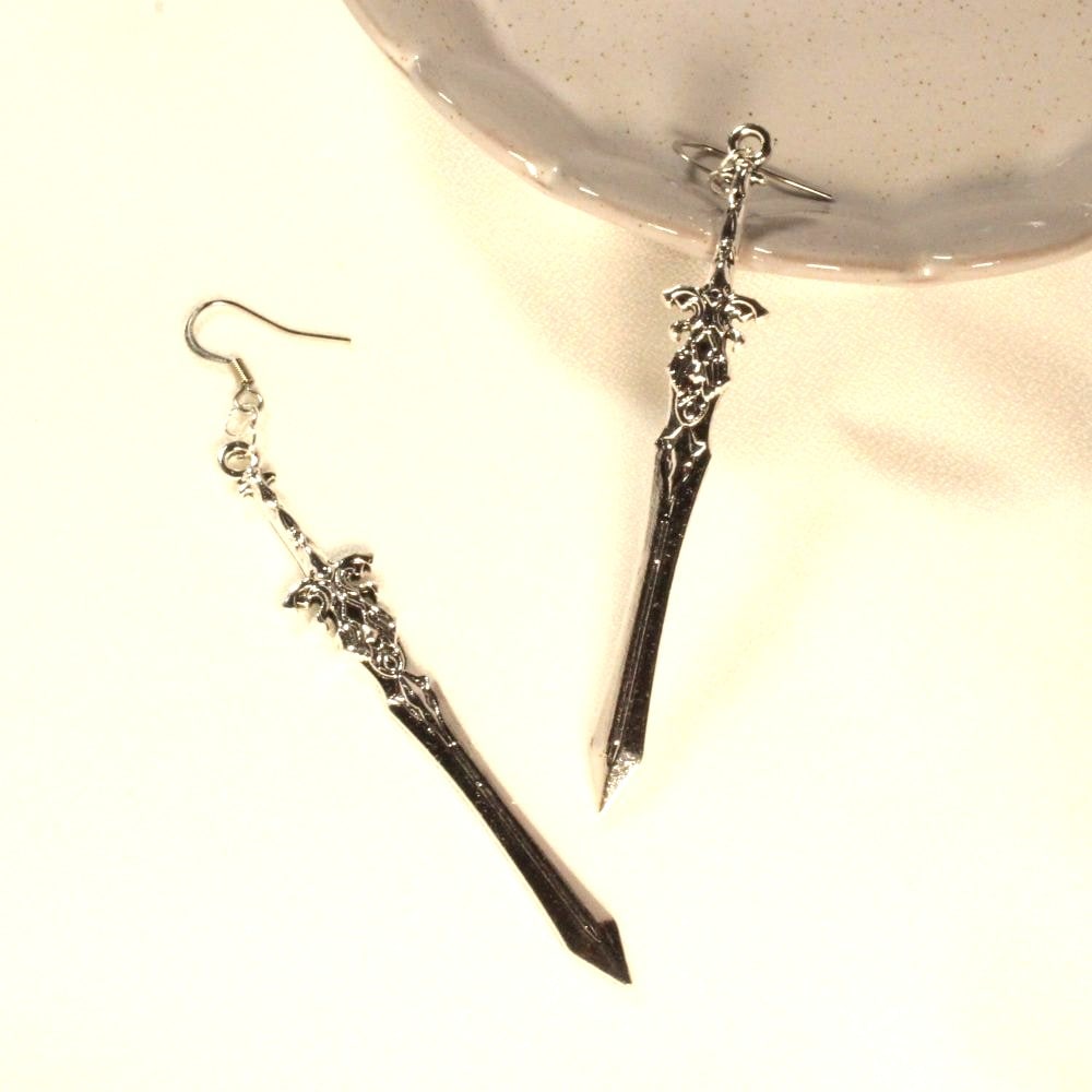 Sword Hook-type Earrings