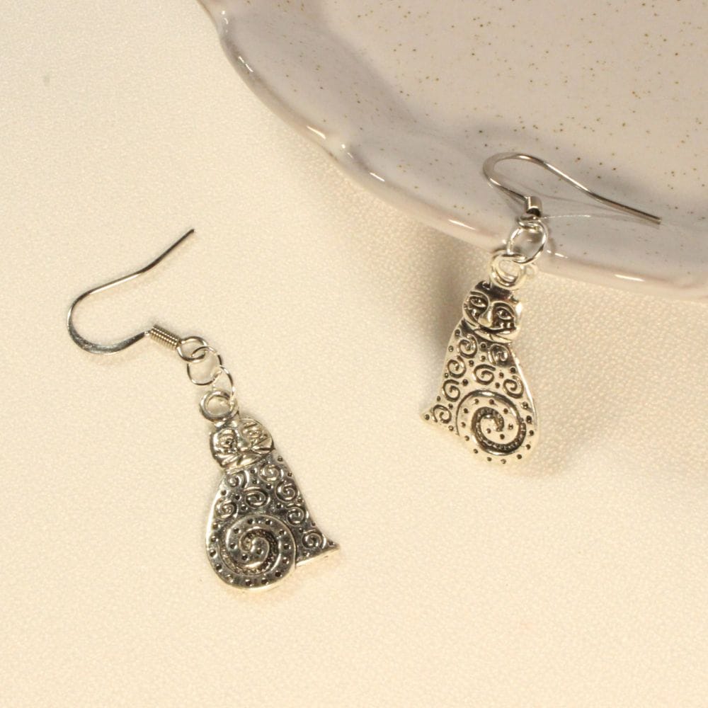 Cats Earrings for pierced ears