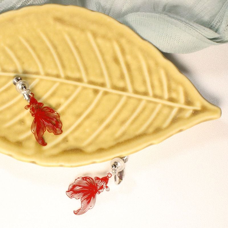 Goldfish Clip-on Earrings　