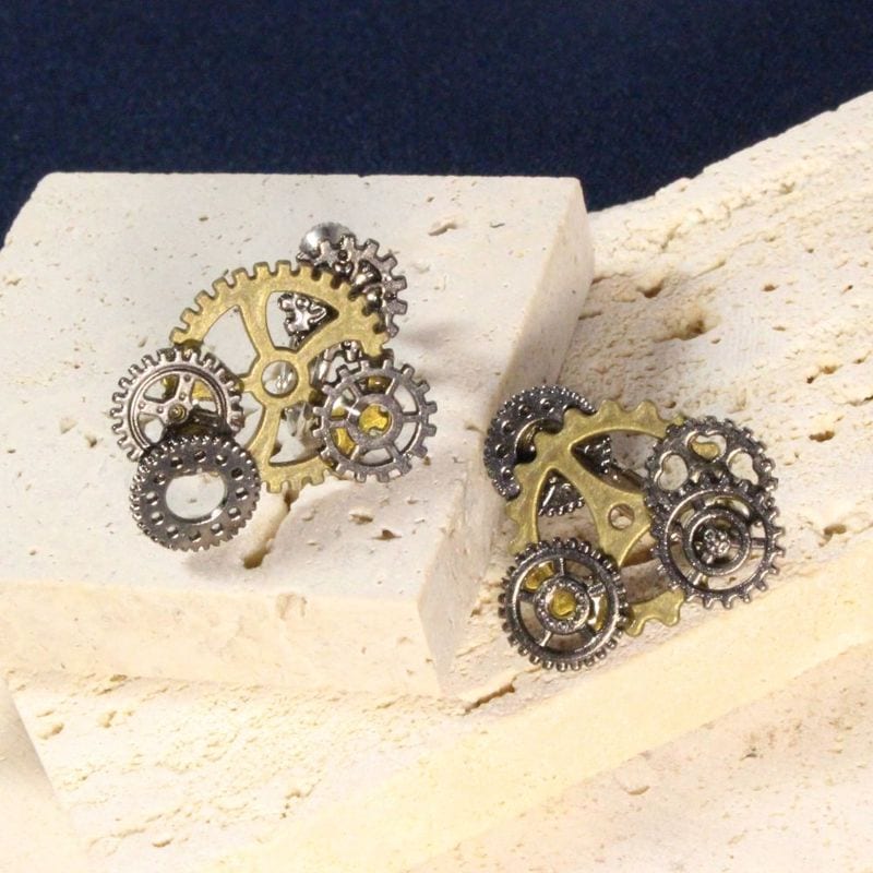 Steampunk Clip-on Earrings　