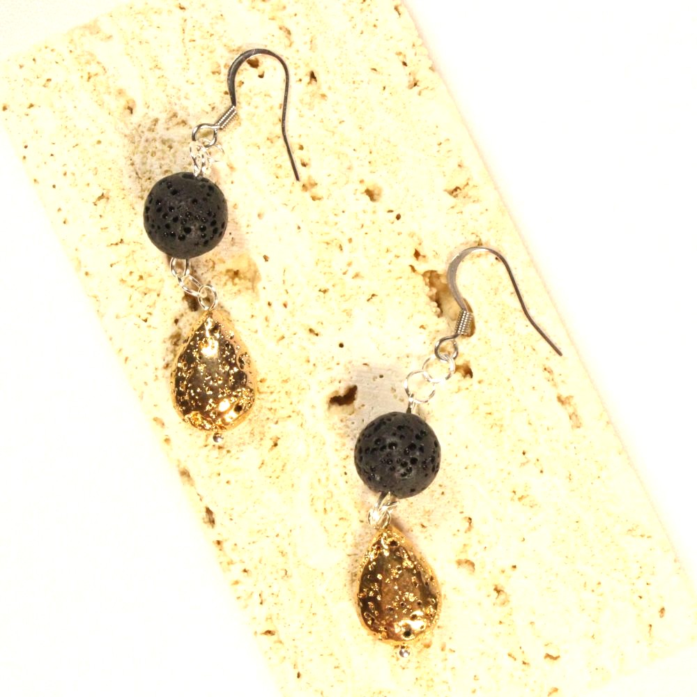 Lava Earrings for pierced ears