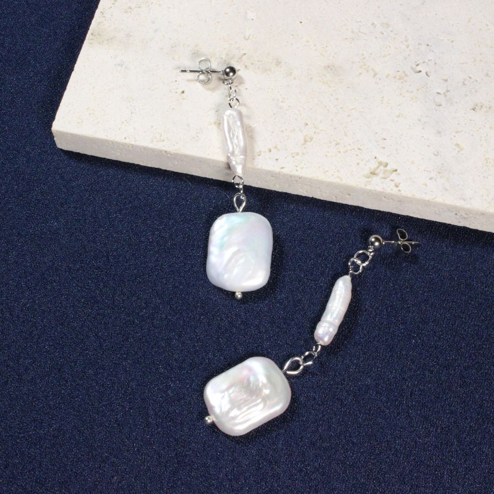 Freshwater Pearl Earrings for pierced ears