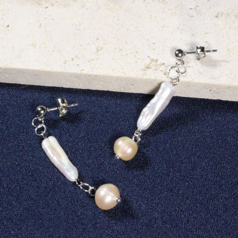 Freshwater Pearl Earrings for pierced ears