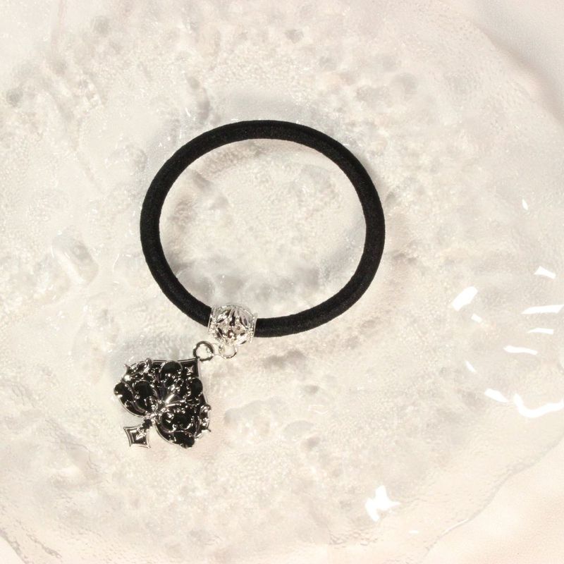 Gothic Spade Hair Tie