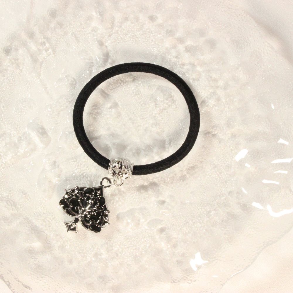 Gothic Spade Hair Tie