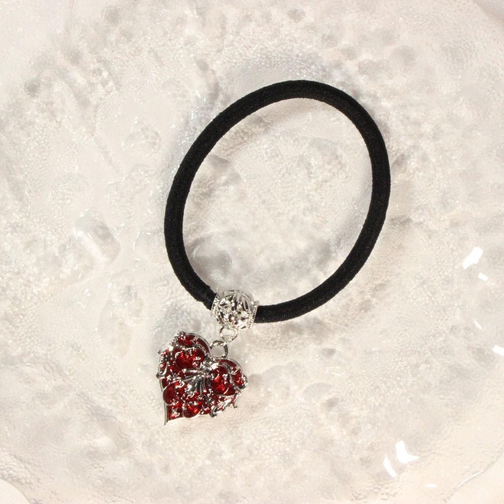 Gothic Heart Hair Tie