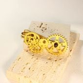 Steampunk Garnet Tie Clip