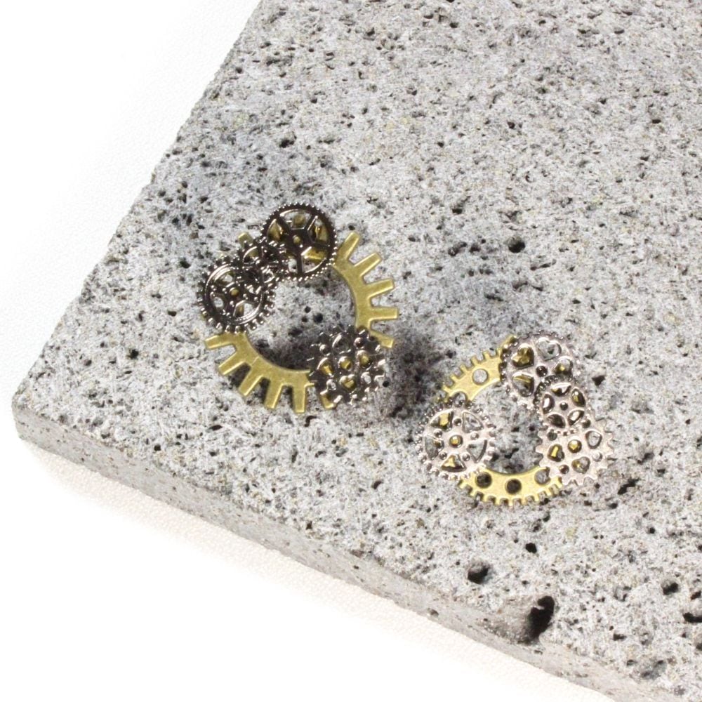 Steampunk Earrings for pierced ears