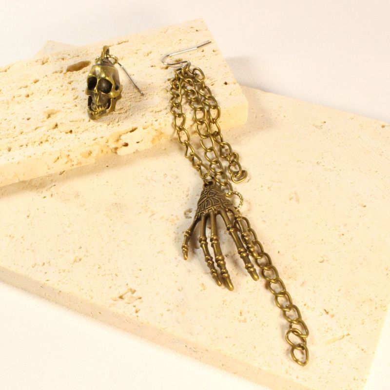 Skeleton Earrings for pierced ears