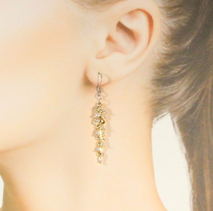 Leafs Earrings for pierced ears