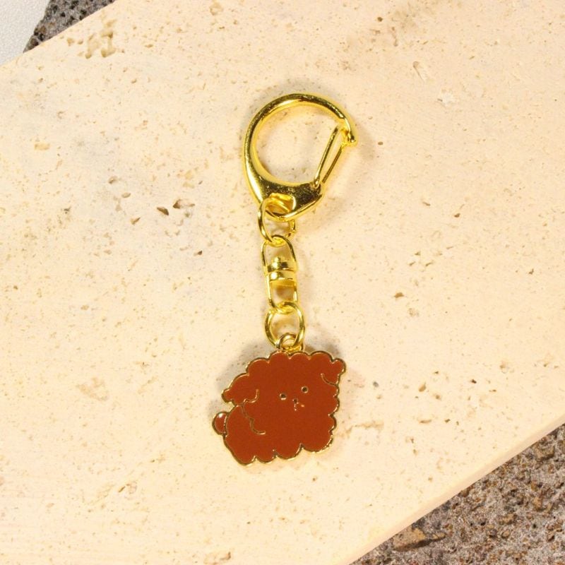 Fluffy Dog Keychains