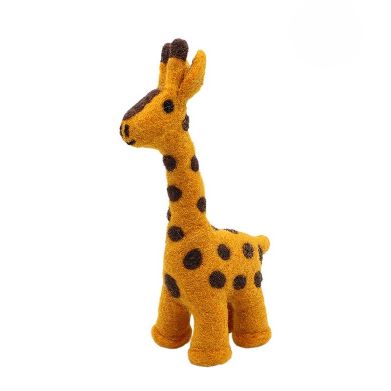 Nepal Wool Felt Animal Ornament - Giraffe