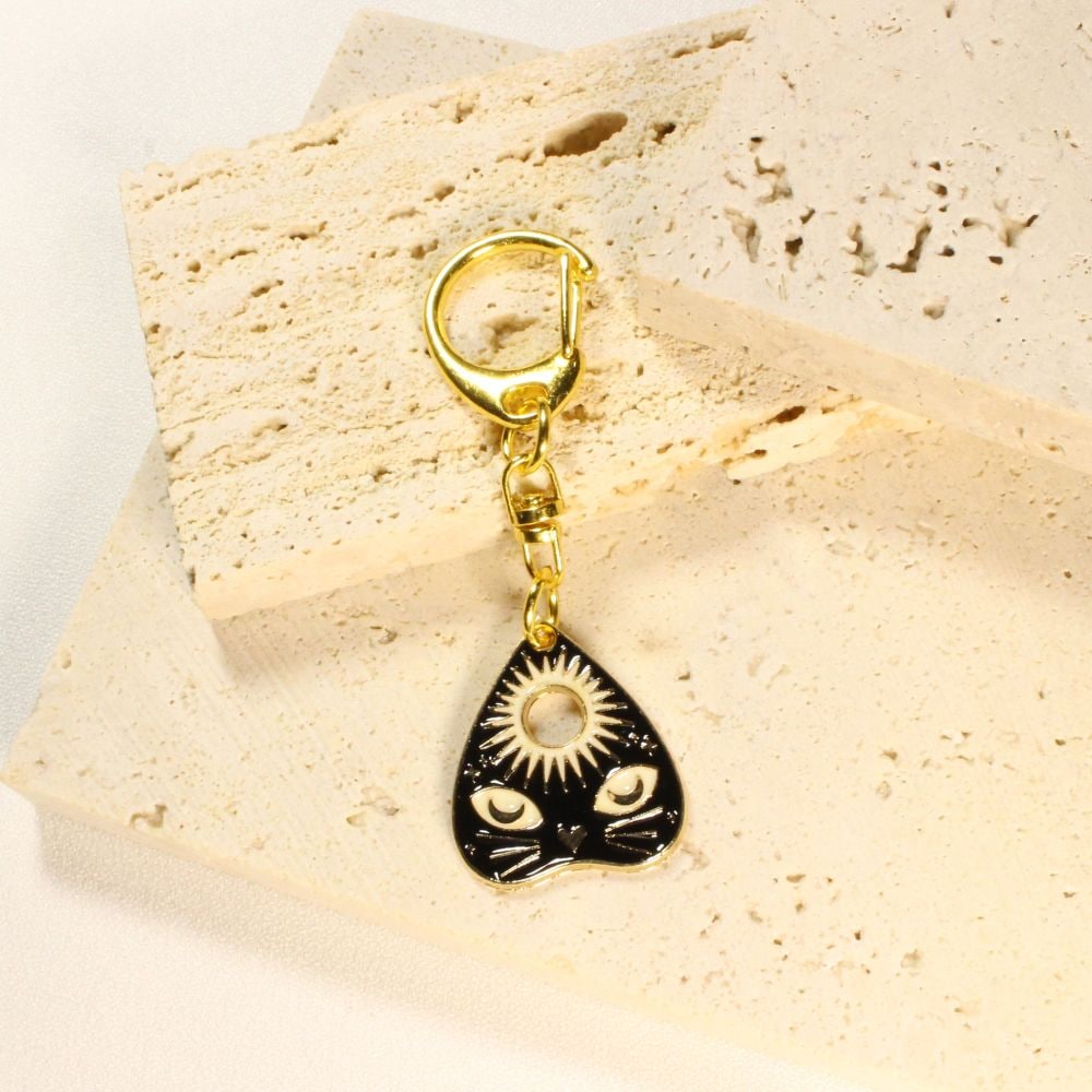 Gothic Cat Keychains