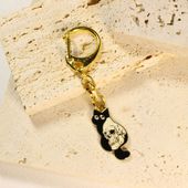 Gothic Cat Keychains