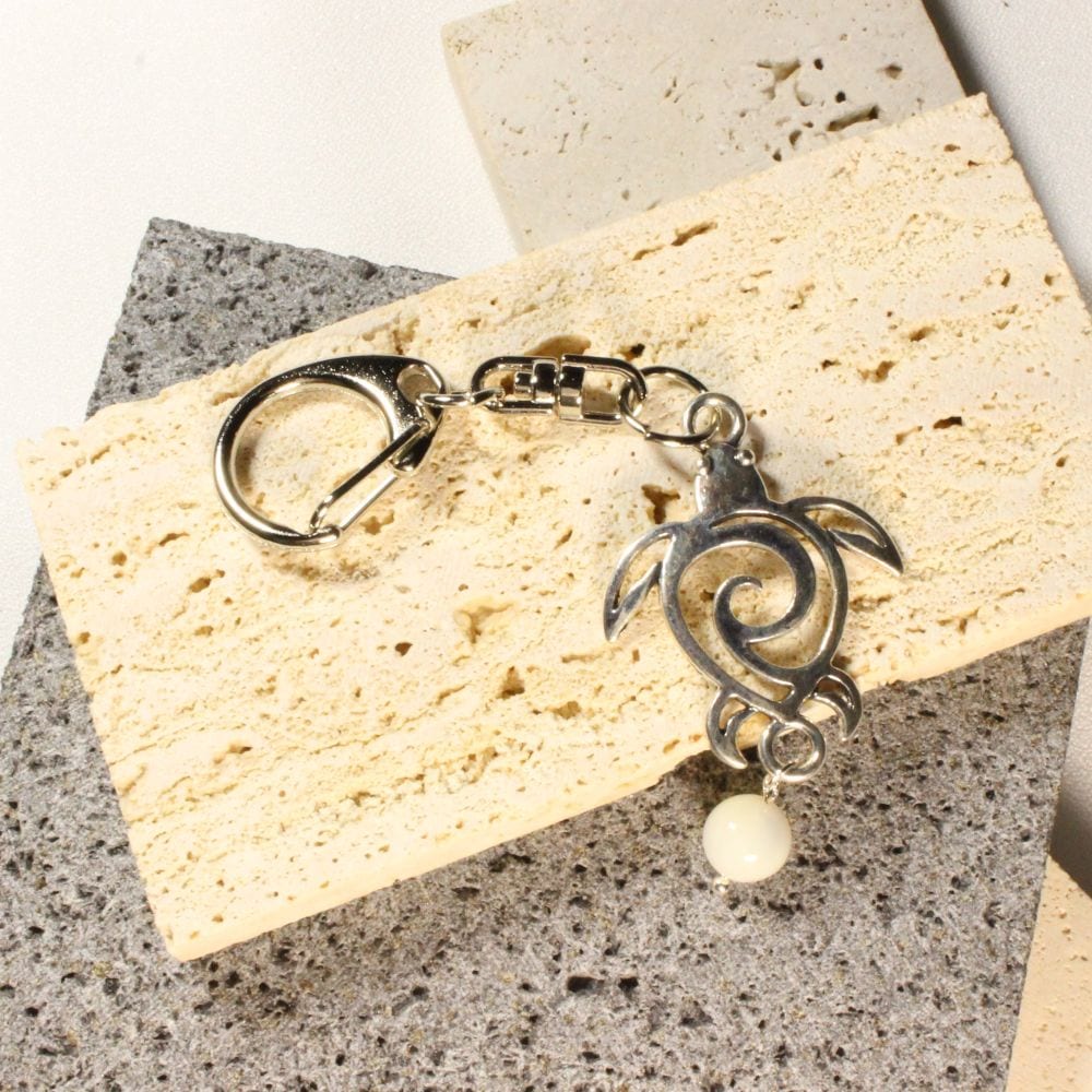 Honu Keychains with Mother of Pearl