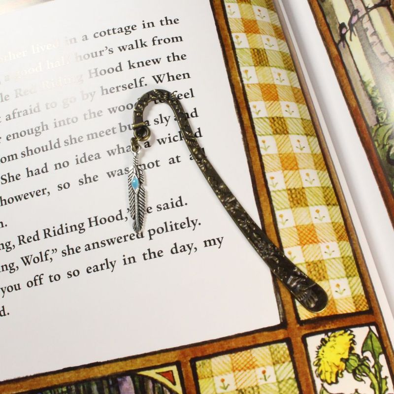 Metal Feather Bookmarks