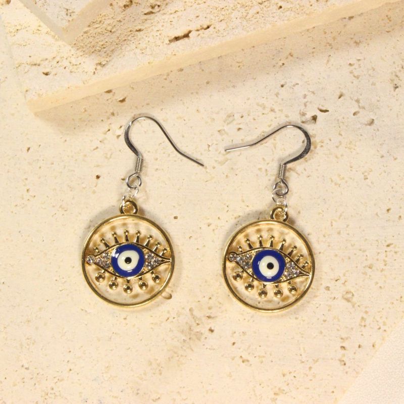 Evil Eye Earrings for pierced ears