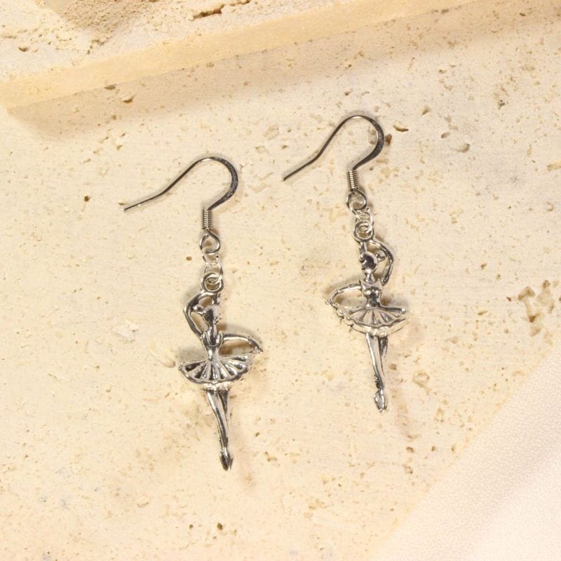 Ballerina Earrings for pierced ears
