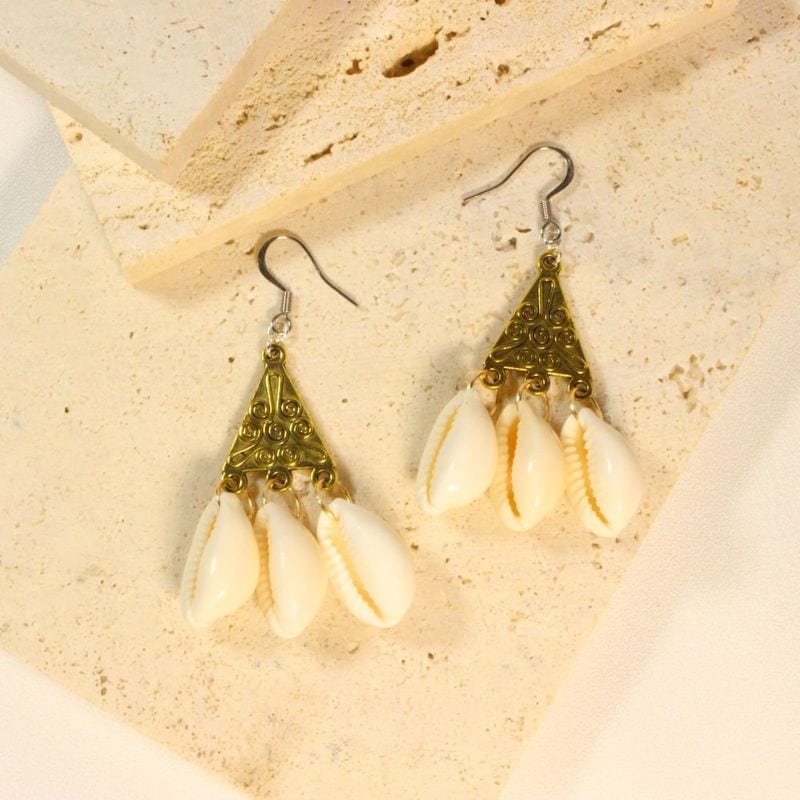 Shell Earrings for pierced ears