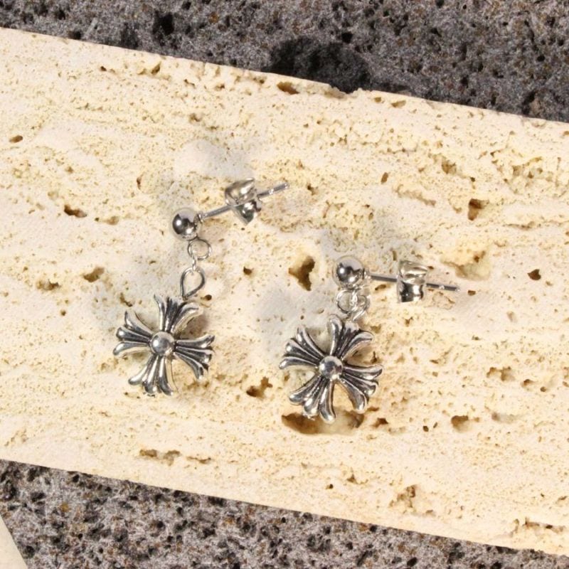 Plus Sign Earrings for pierced ears