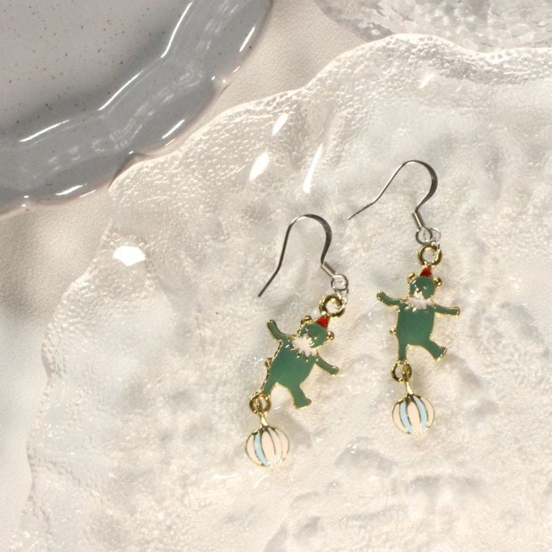Bear's Circus Earrings for pierced ears