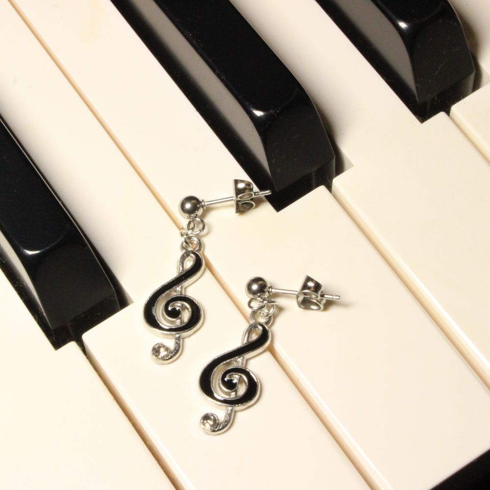Treble Clef Earrings