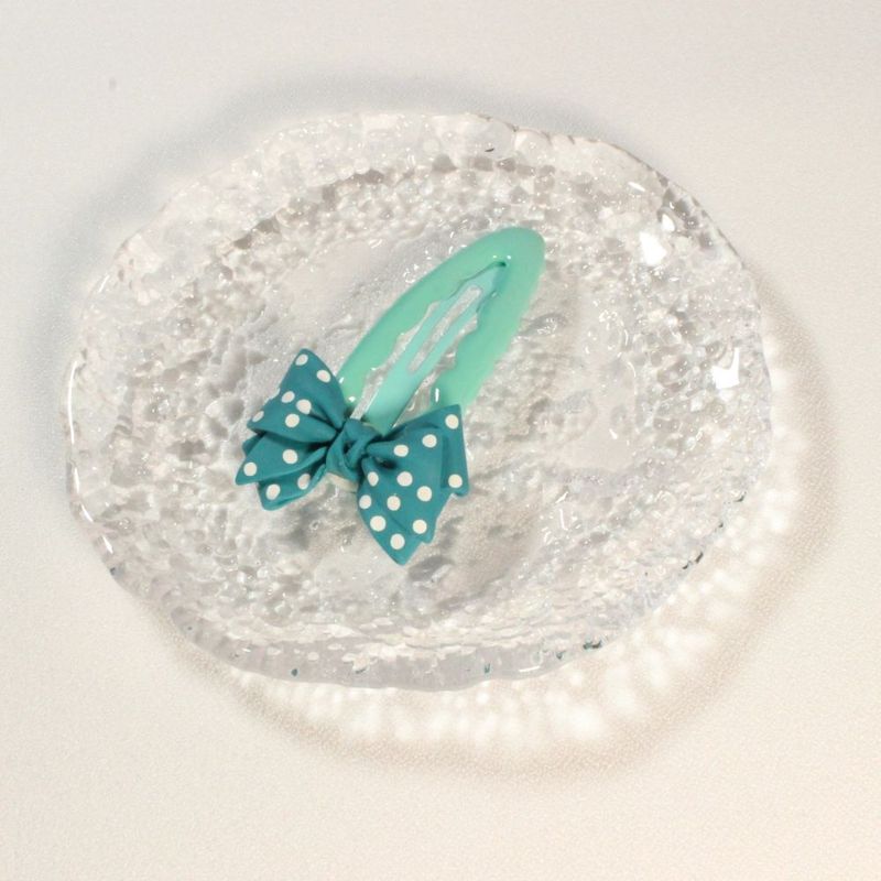 Bow Hair Clips - Blue