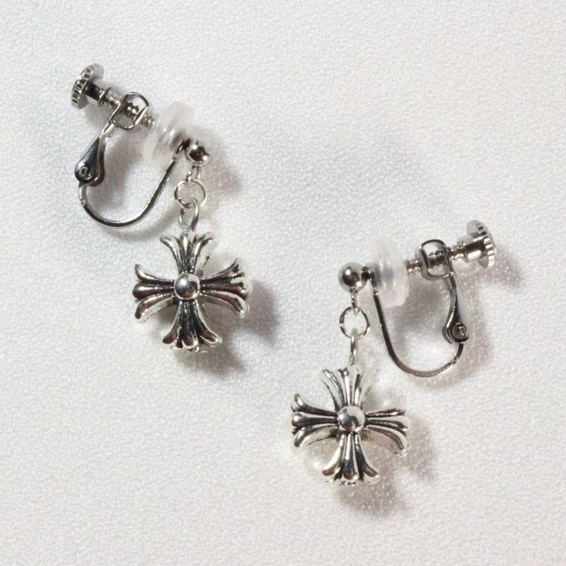 Plus Sign Clip-on Earrings　