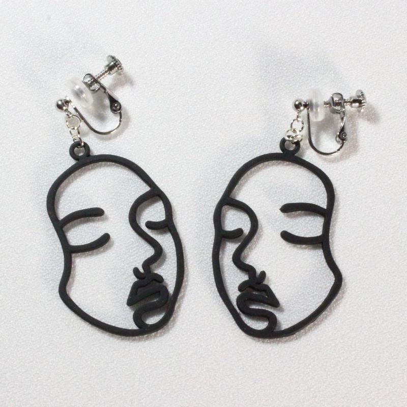 Face Clip-on Earrings　
