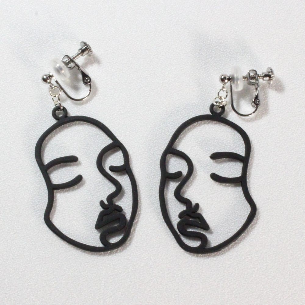 Face Clip-on Earrings　