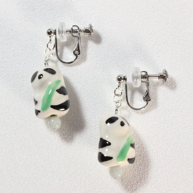 Panda Clip-on Earrings　