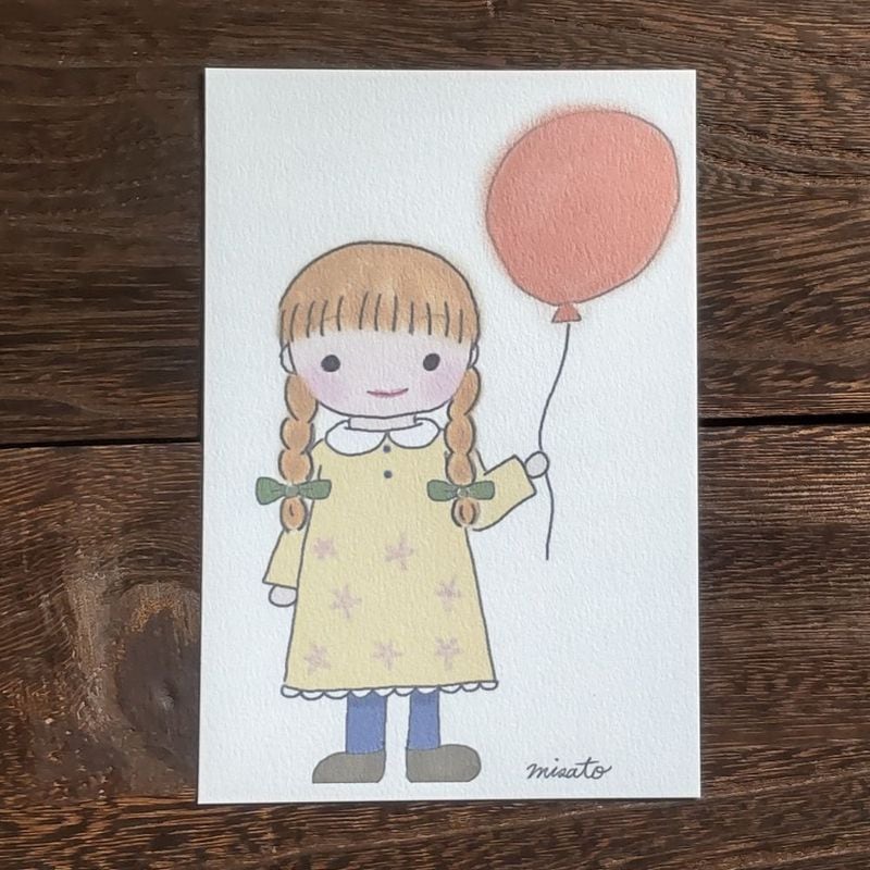 Girl with a Balloon｜イラスト｜Art Prints from Misato