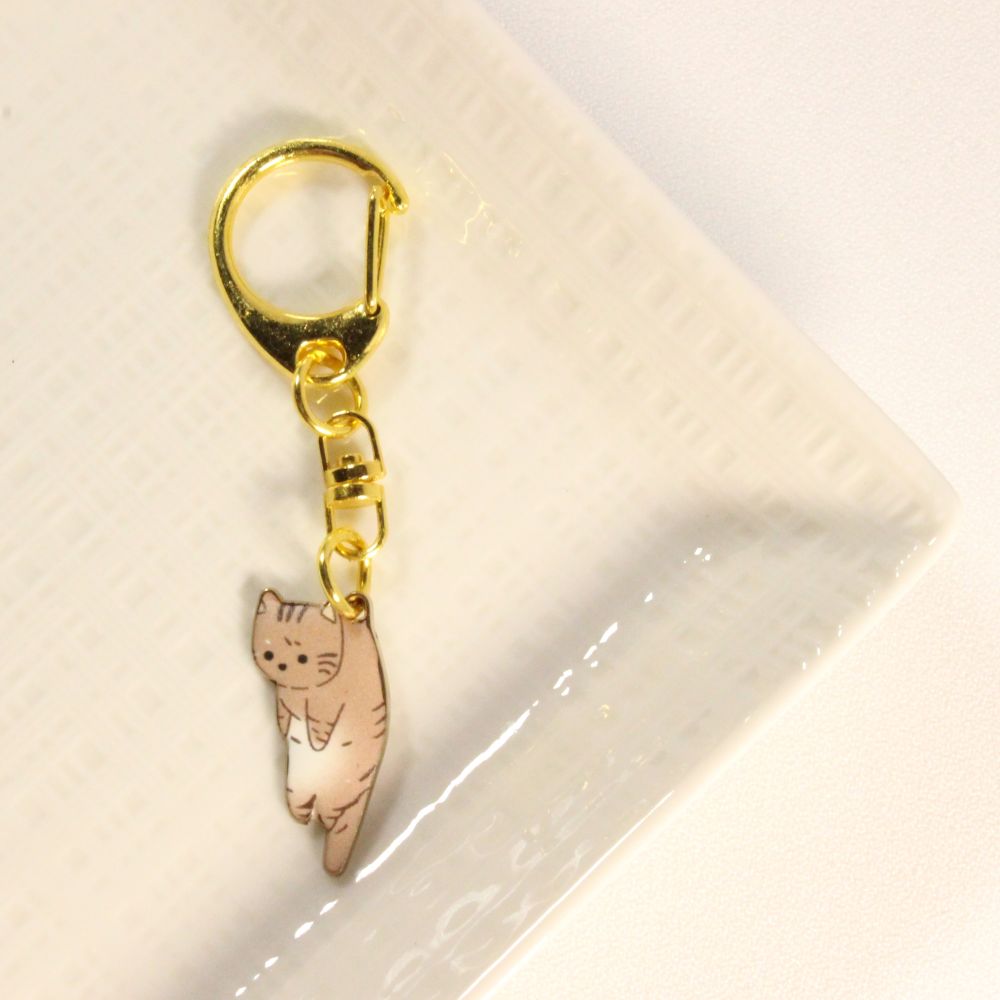 Marmalade tabby Cat Keychains