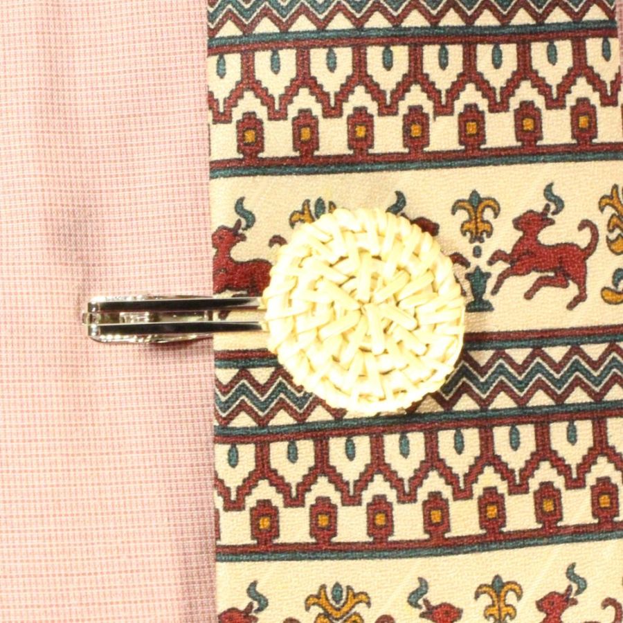 Rattan Tie Clips