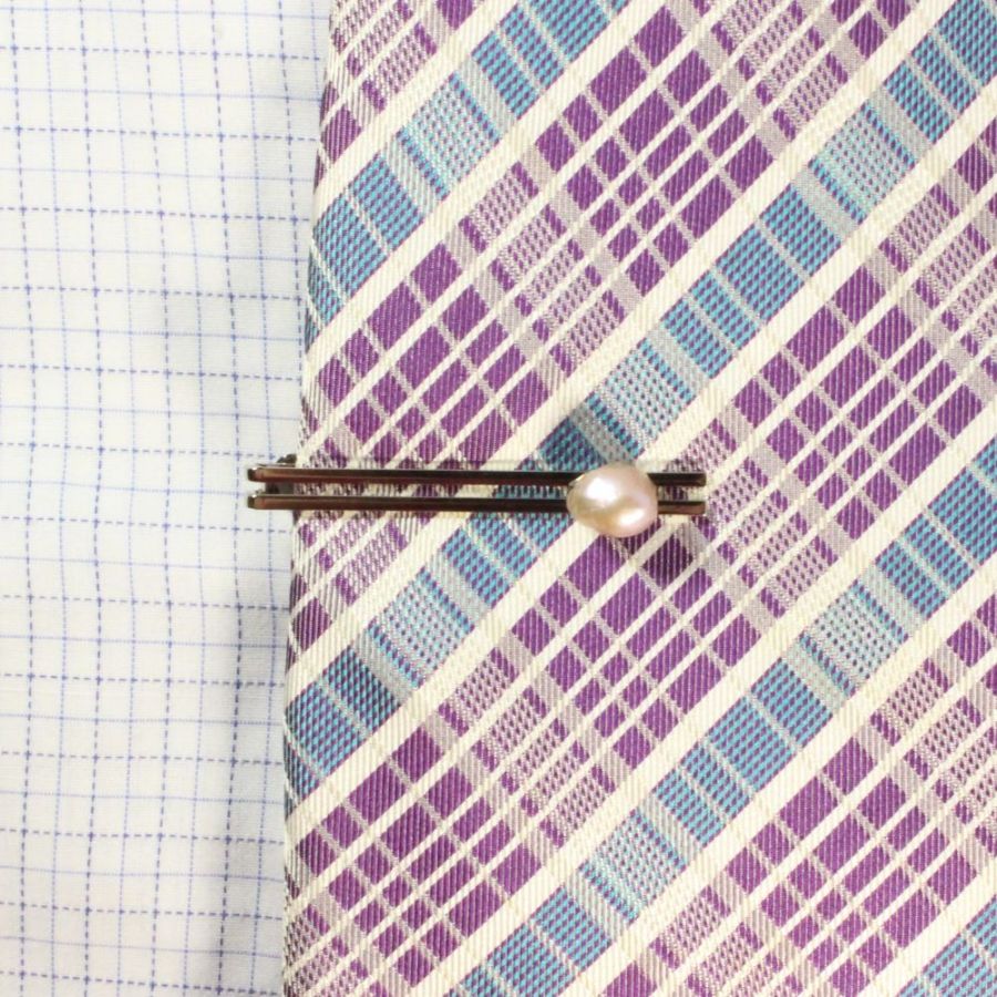 Freshwater Pearl Tie Clips