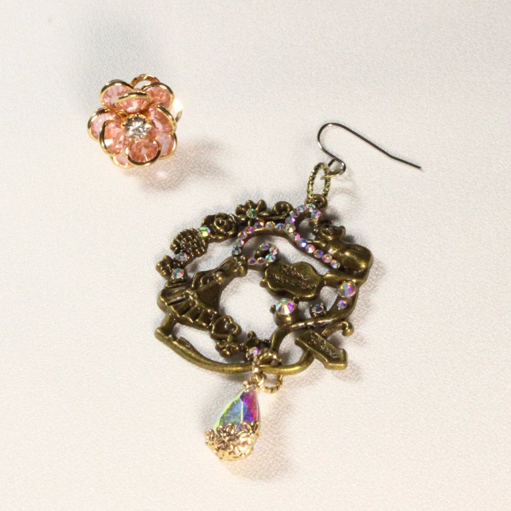 Alice's Adventures in Wonderland Earrings for pierced ears