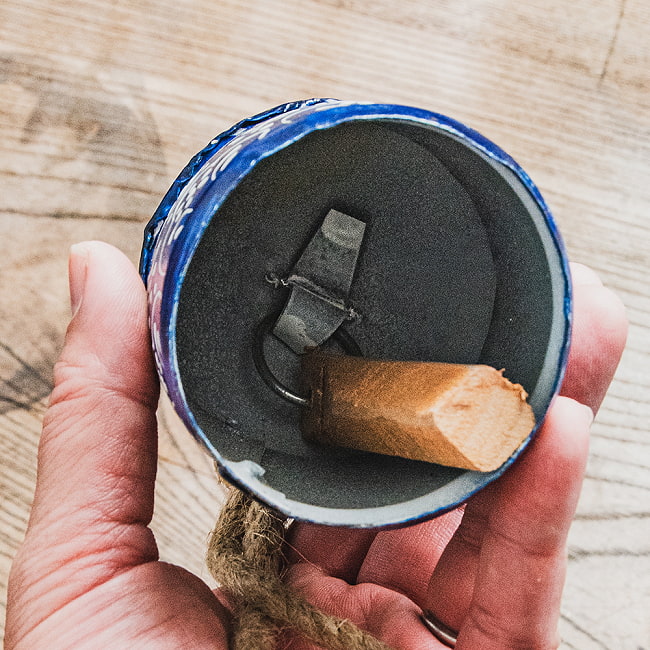 Indian Hand-painted Cow Bells with Jute Rope
