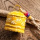 Indian Hand-painted Cow Bells with Jute Rope