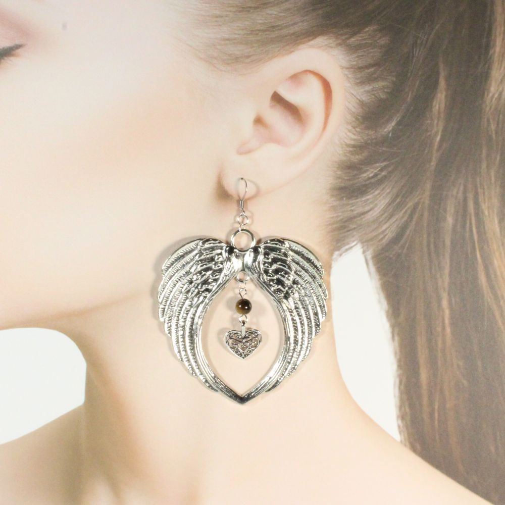 Wings Earrings for pierced ears