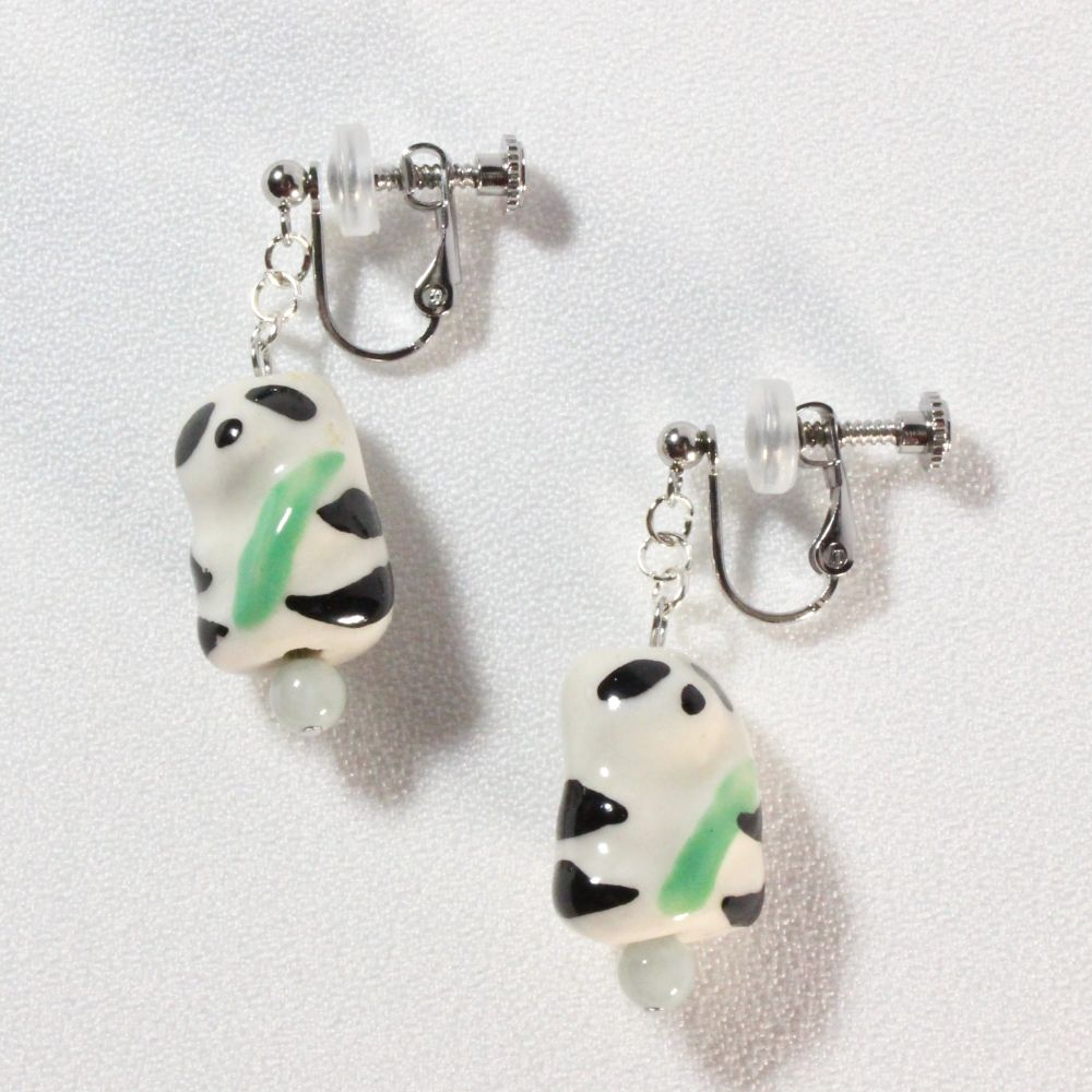 Panda Clip-on Earrings　