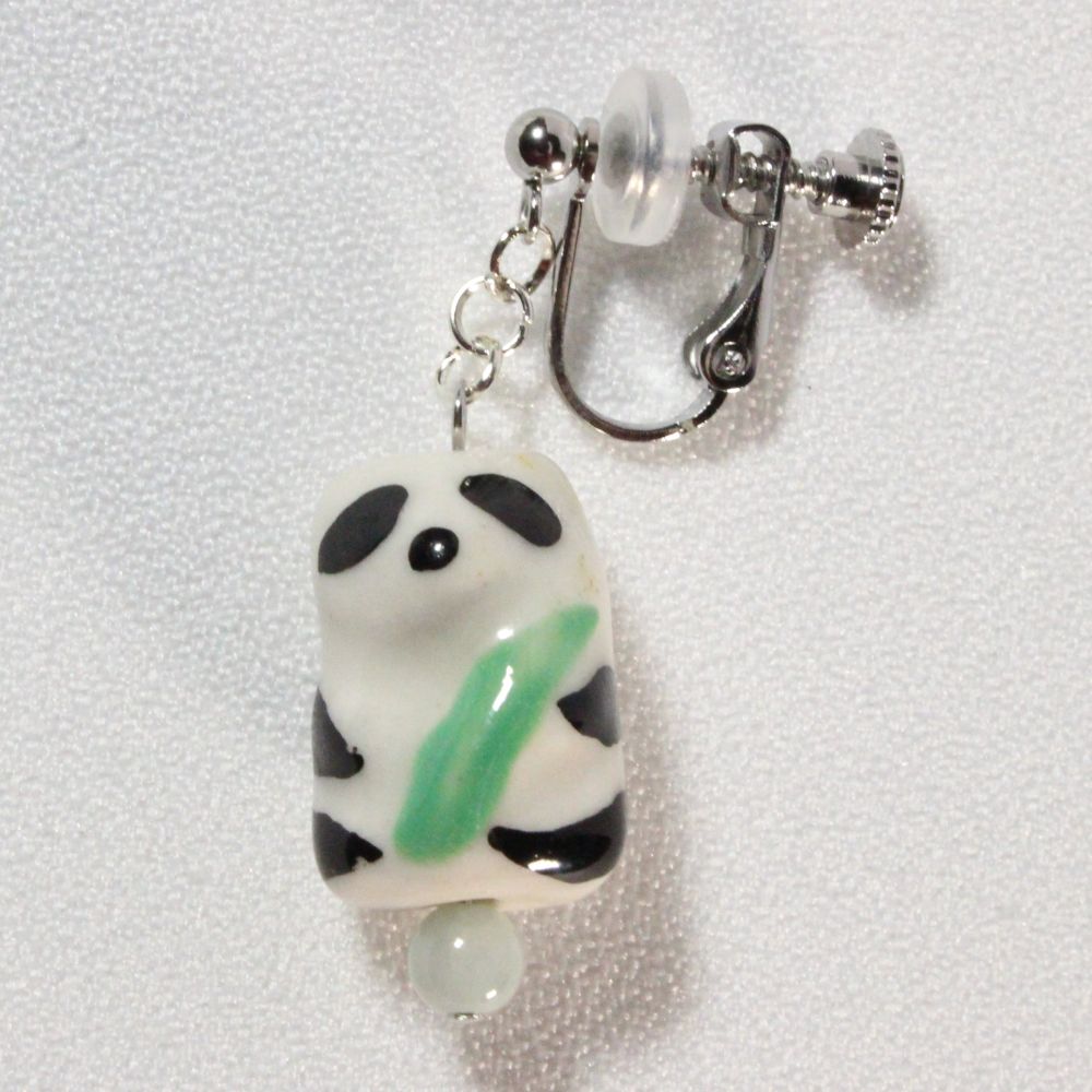 Panda Clip-on Earrings　