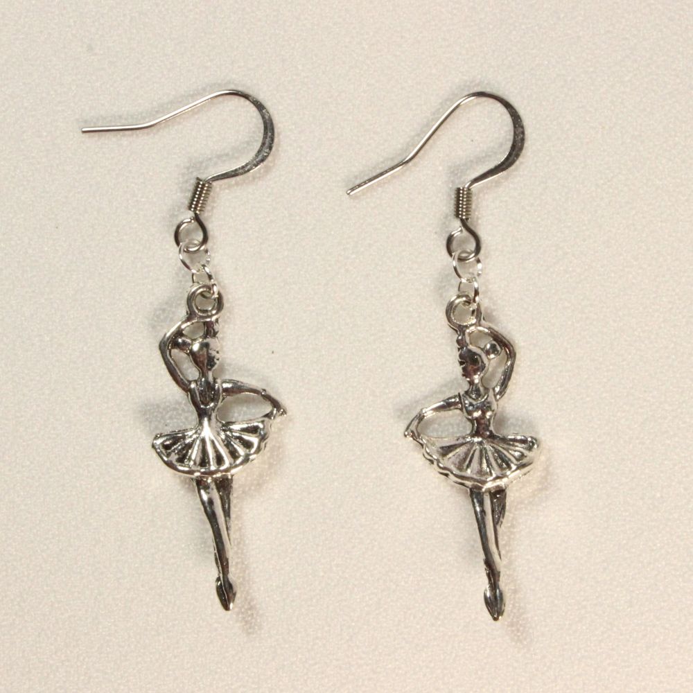 Ballerina Earrings for pierced ears