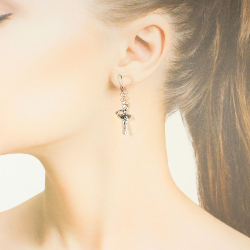Ballerina Earrings for pierced ears