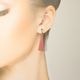 Wooden Isosceles triangle Clip-on Earrings